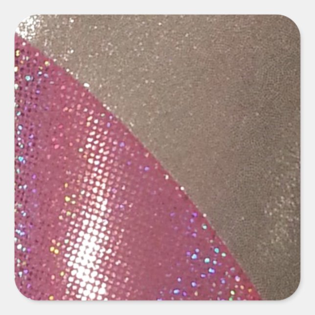 Pegatina Cuadrada Sparkle & Shine (Anverso)