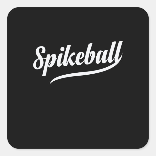 Pegatina Cuadrada Spikeball Freizeit Sport Hobby Roundball (Anverso)