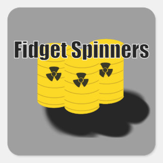 Pegatina Cuadrada Spinners de Fidget