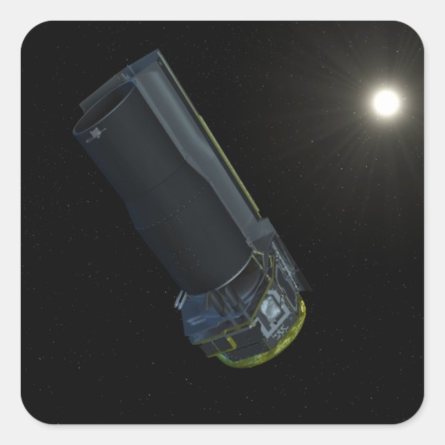 Pegatina Cuadrada Spitzer visto con luz visible (Anverso)