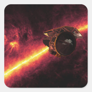 Pegatina Cuadrada Spitzer visto contra el cielo infrarrojo 2