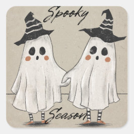 Pegatina Cuadrada Spooky Season Squad
