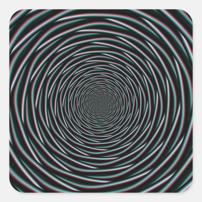 Pegatina Cuadrada Spool Vortex (Anverso)