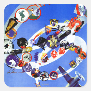 Pegatina Cuadrada Squadron Insignia