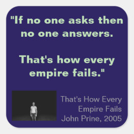 Pegatina Cuadrada Square Stickers, sheet of six 3 inch stickeSticker