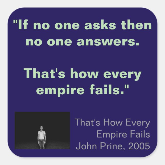 Pegatina Cuadrada Square Stickers, sheet of six 3 inch stickeSticker (Anverso)