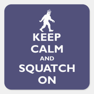 Pegatina Cuadrada Squatch On