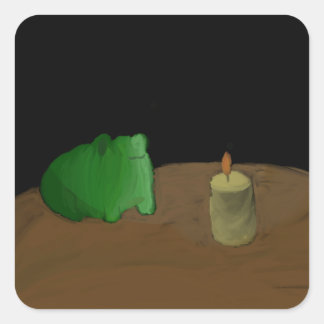 Pegatina Cuadrada Sr. Frog