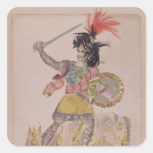 Pegatina Cuadrada Sr. Gomersall en el papel del conde Douglas