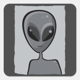 Pegatina Cuadrada Sr. Gray Sticker