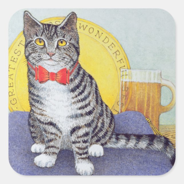 Pegatina Cuadrada Sr. Maravilloso (Anverso)