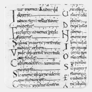 Pegatina Cuadrada Sra. Latin Lectionary