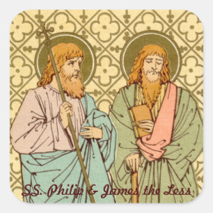 Pegatina Cuadrada SS. Philip y James the less (RLS 15)