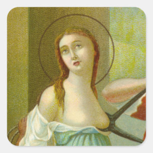 Pegatina Cuadrada St. Agatha (M 003)