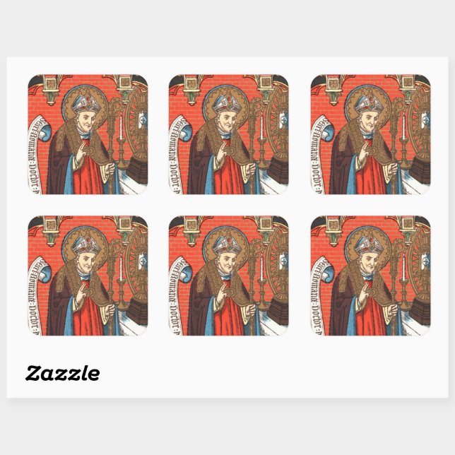 Pegatina Cuadrada St. Alphonsus Liguori (SAU 039) (Hoja)