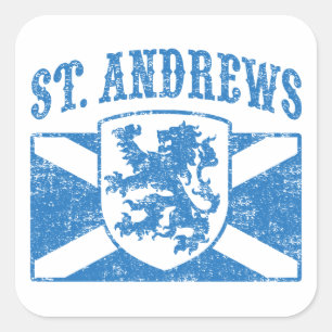 Pegatina Cuadrada St. Andrews Scotland