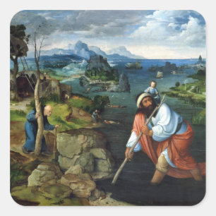 Pegatina Cuadrada St. Christopher