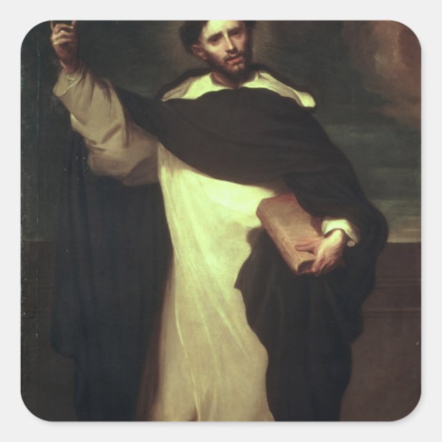 Pegatina Cuadrada St Dominic (Anverso)