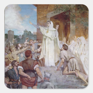 Pegatina Cuadrada St. Genevieve que calma el Parisians