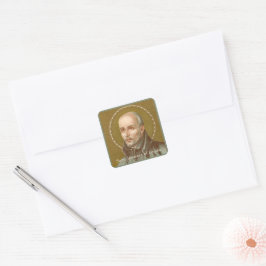 Pegatina Cuadrada St. Ignatius Loyola (JM 27; Detalle)