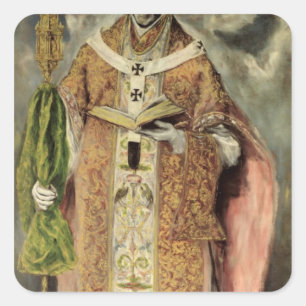 Pegatina Cuadrada St. Ildefonso 1605-1610