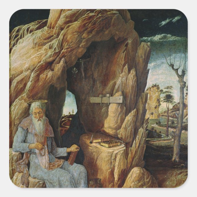 Pegatina Cuadrada St. Jerome (Anverso)