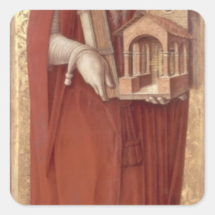 Pegatina Cuadrada St.Jerome, c.1476