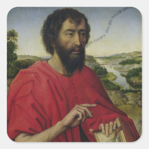 Pegatina Cuadrada St. John el Bautista 2