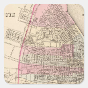 Pegatina Cuadrada St. Louis