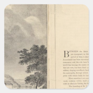 Pegatina Cuadrada St. Louis, 1832