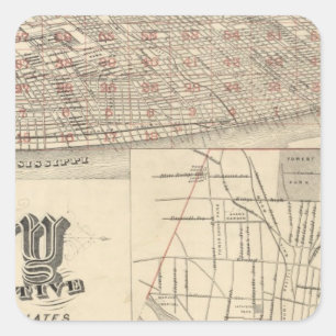 Pegatina Cuadrada St. Louis, Missouri