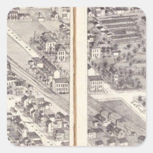 Pegatina Cuadrada St. Louis, Missouri 17