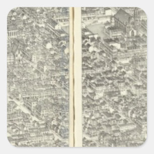 Pegatina Cuadrada St. Louis, Missouri 4