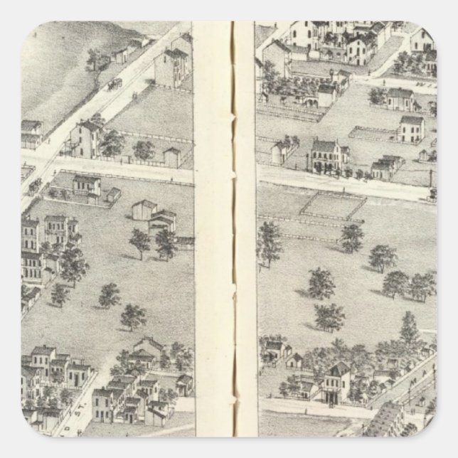 Pegatina Cuadrada St. Louis, Missouri 6 (Anverso)