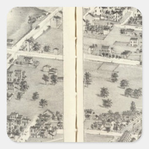 Pegatina Cuadrada St. Louis, Missouri 6