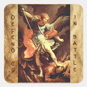 Pegatina Cuadrada St. Michael el Archangel