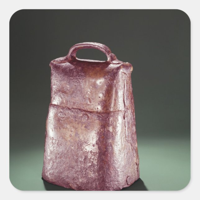 Pegatina Cuadrada St. Patrick's Bell, de Irlanda, c.552 (Anverso)