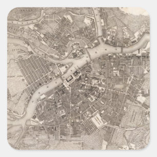 Pegatina Cuadrada St Petersburg, Rusia