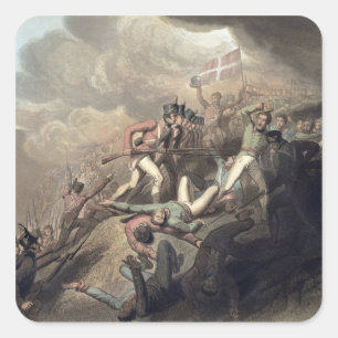 Pegatina Cuadrada St. Sebastians, el 31 de agosto de 1813, 'del