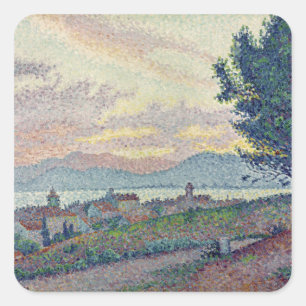 Pegatina Cuadrada St Tropez, madera de pino, 1896