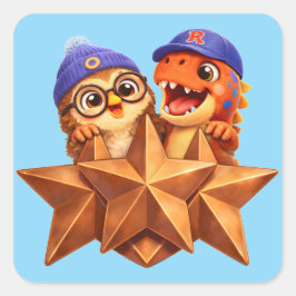 Pegatina Cuadrada Stage three final series sticker sheet for teacher