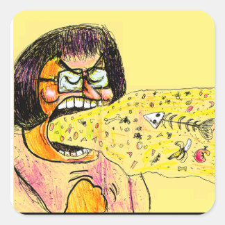 Pegatina Cuadrada Staphney's Special Spew