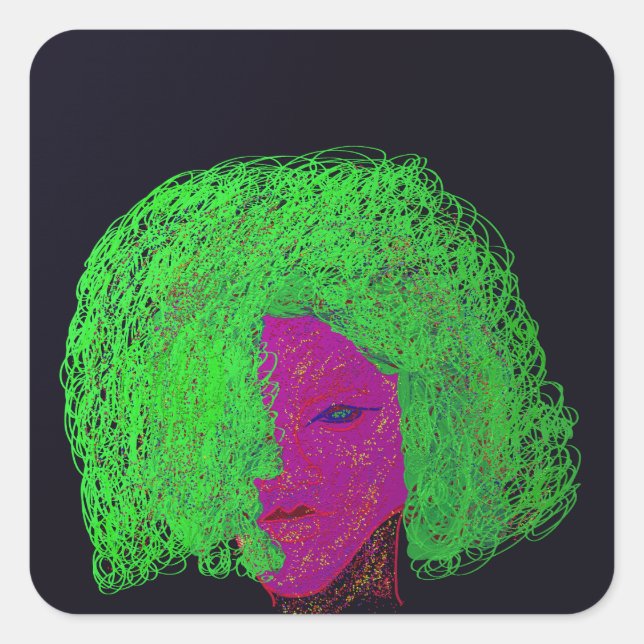 Pegatina Cuadrada Star Magic Sticker Sheets (Anverso)