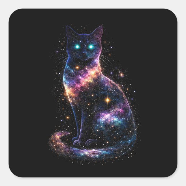 Pegatina Cuadrada Starbound Familiar (Anverso)