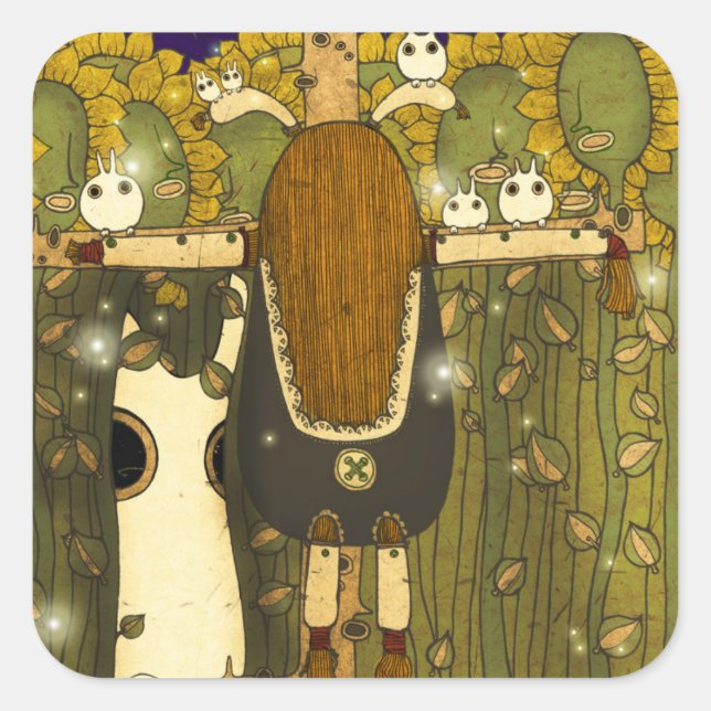 Pegatina Cuadrada Starlight 2012 2 (Anverso)