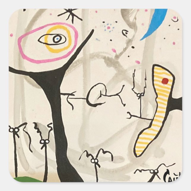 PEGATINA CUADRADA STARRRY NOCHE (Anverso)