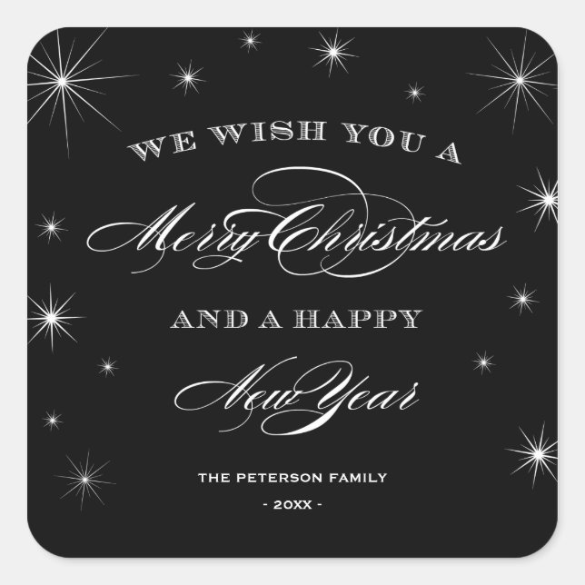 PEGATINA CUADRADA STARRRY NOCHE | PEGATINAS DE VACACIONES (Anverso)