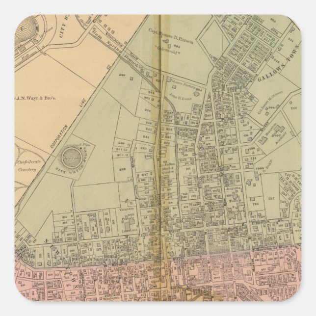 Pegatina Cuadrada Staunton (Anverso)