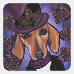 PEGATINA CUADRADA STEAMPUNK DOXIE
