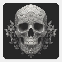 Pegatina Cuadrada Steampunk Kitten